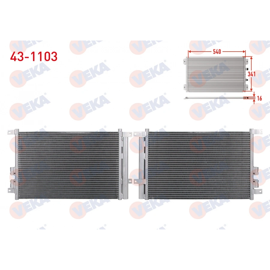 KLIMA RADYATORU ALFA ROMEO 147 (937)1.9 JTD 2001-2010 / 156 (932)1.6 TS - 1.9 JTD -2.0 TS - 2.0 JTS - 2.4 JTD - 2.5 2000-2005