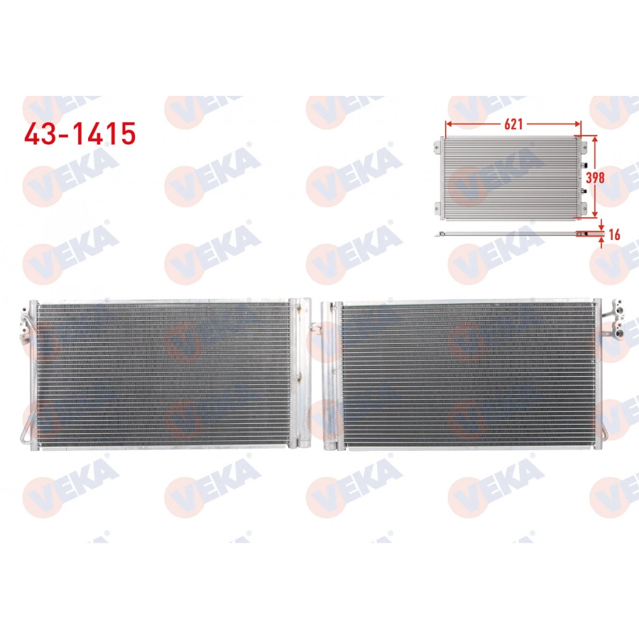 KLIMA RADYATORU BMW 3 SERISI (E90) 318 D - 320 D - 320 X DRIVE - 325 D 2005-2011 / 1 SERISI (E87) 116 D -118 D - 120 D 2003-2012