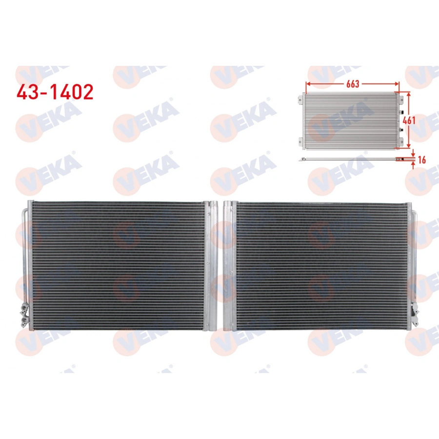 KLIMA RADYATORU BMW 5 SERISI (F10) 520d, 525d, 530d, 535i 2010-2016 / 6 SERISI (F12) 640d, 640i 2011-2018 / 7 SERISI (F01,F02,F03,F04) 730d, 740d, 740i 2011-2015