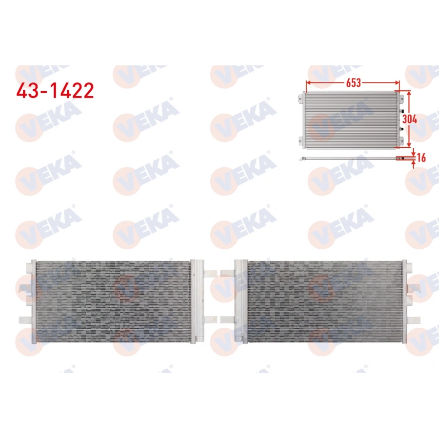 KLIMA RADYATORU BMW (F39, F40, F45, F48, F52, F60) / B37, B46, B47, B48