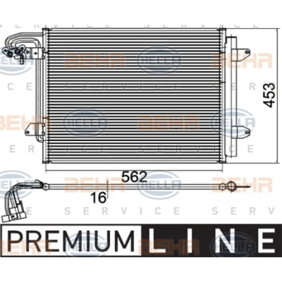 KLIMA RADYATÖRÜ CADDY-TOURAN BM 04-