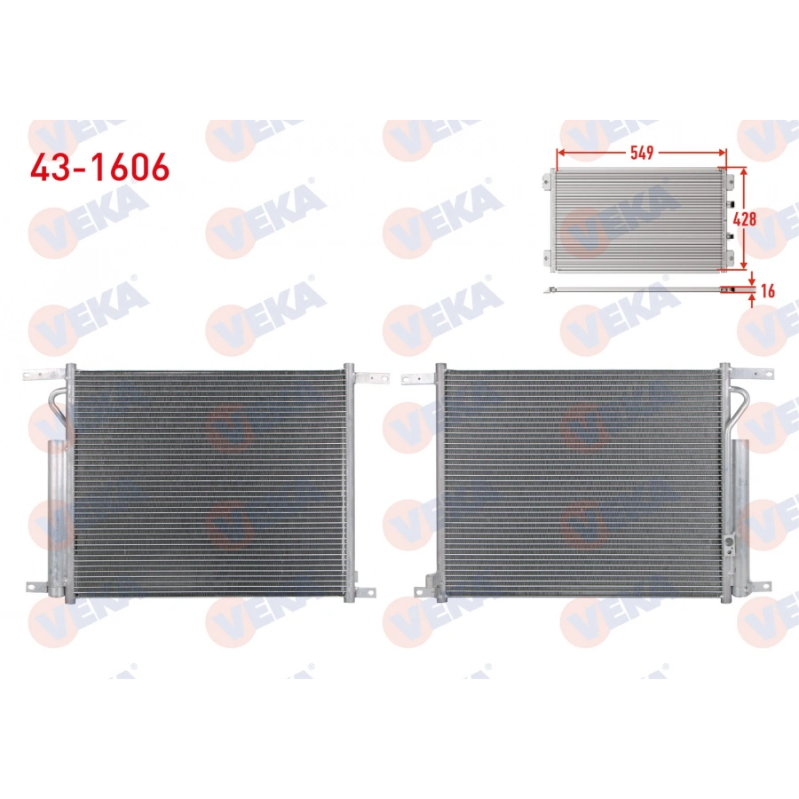 KLIMA RADYATORU CHEVROLET AVEO (T250) 1.2 16v 2006-2011