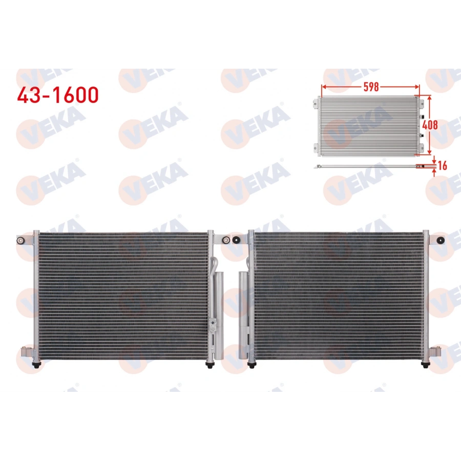 KLIMA RADYATORU CHEVROLET AVEO (T250) 1.4i A-T/M-T 2006-2011