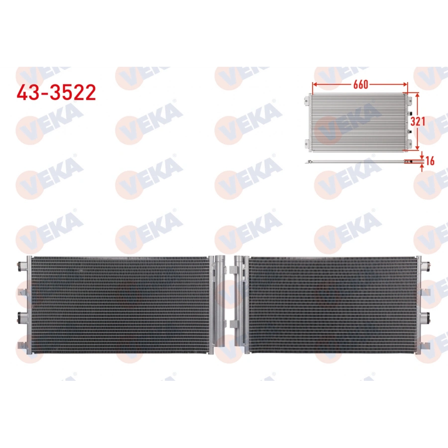 KLIMA RADYATORU DACIA DUSTER 1.5 DCI 108 HP 2009-2012