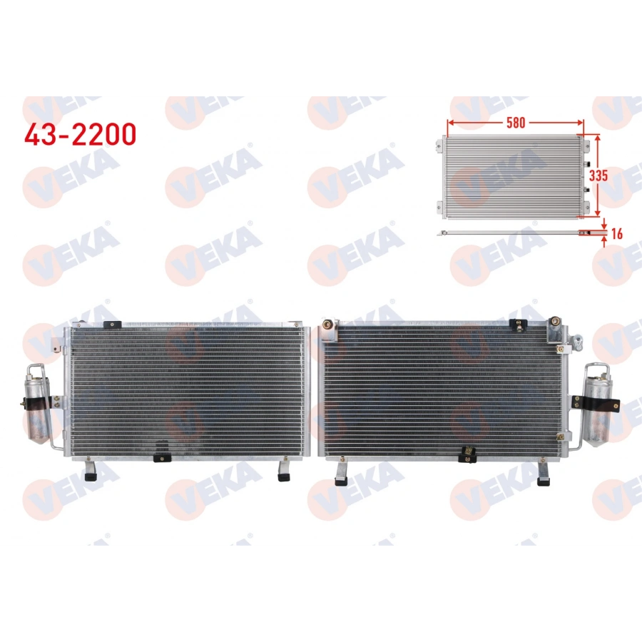 KLIMA RADYATORU (DIKEY BAGLANTI) ISUZU D-MAX (8DH) 2.5 D EURO 4 2007-2011