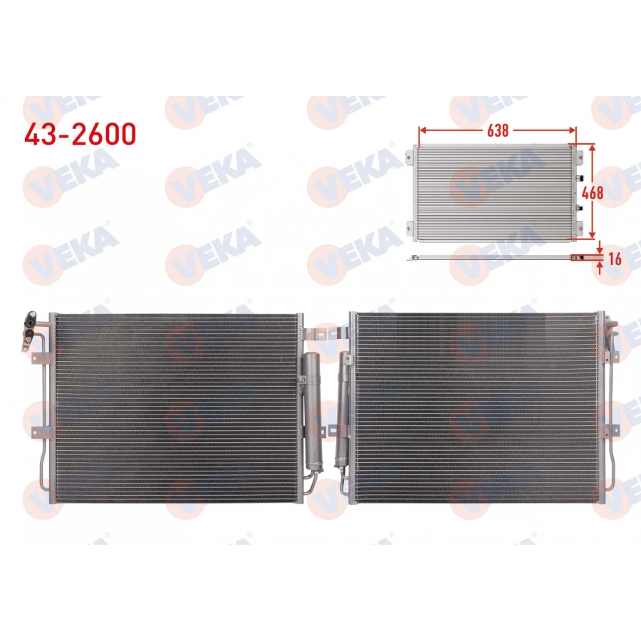 KLIMA RADYATORU LAND ROVER DISCOVERY III (TAA) 2.7 V6 TDI 2004-2010