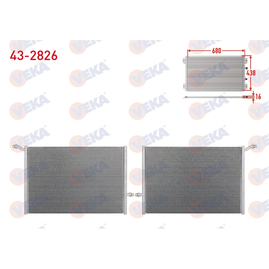 KLIMA RADYATORU (EK SU RADYATORU) MERCEDES (W205, W213) M264-274