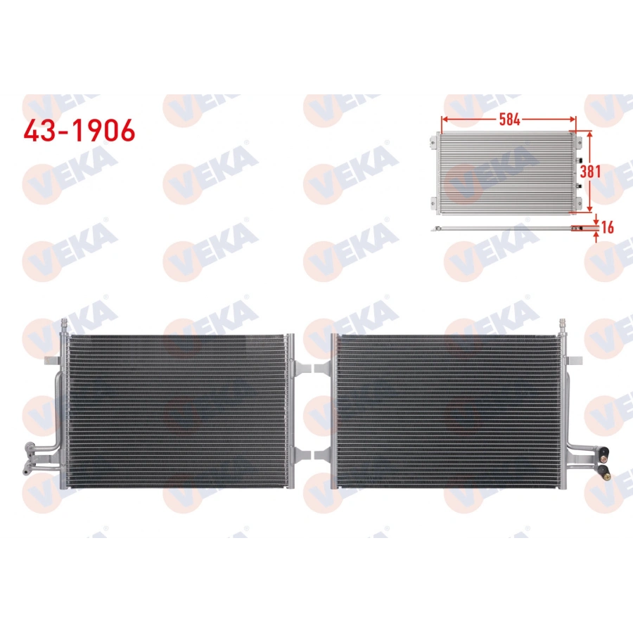 KLIMA RADYATORU FORD FIESTA 1.6 TDCI 2004-2008