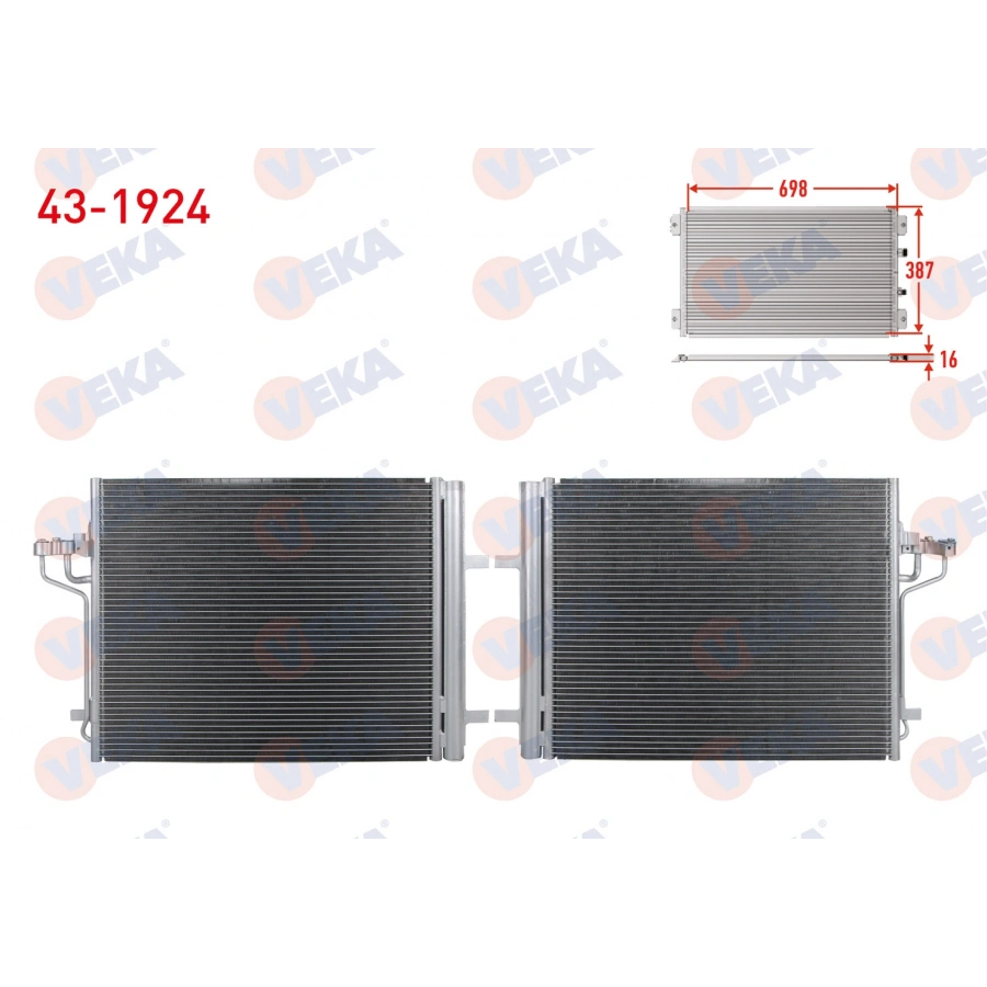 KLIMA RADYATORU FORD FOCUS III 1.6 TI-VCT 2014-