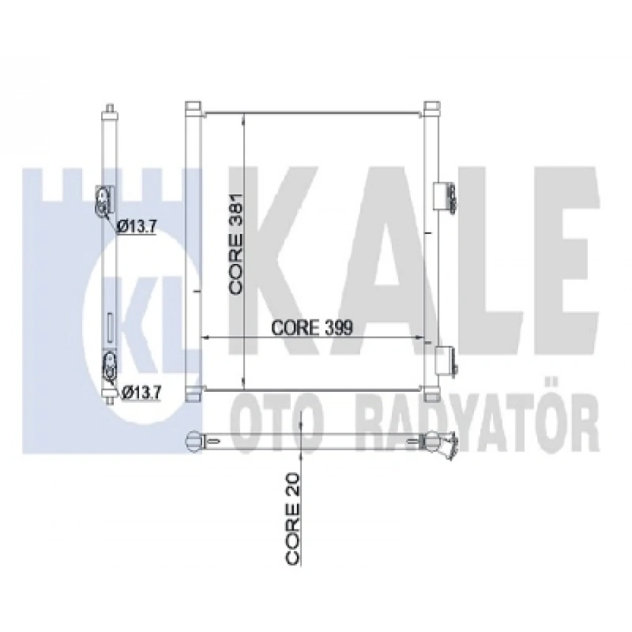 KLIMA RADYATÖRÜ FORD KA BM 97-