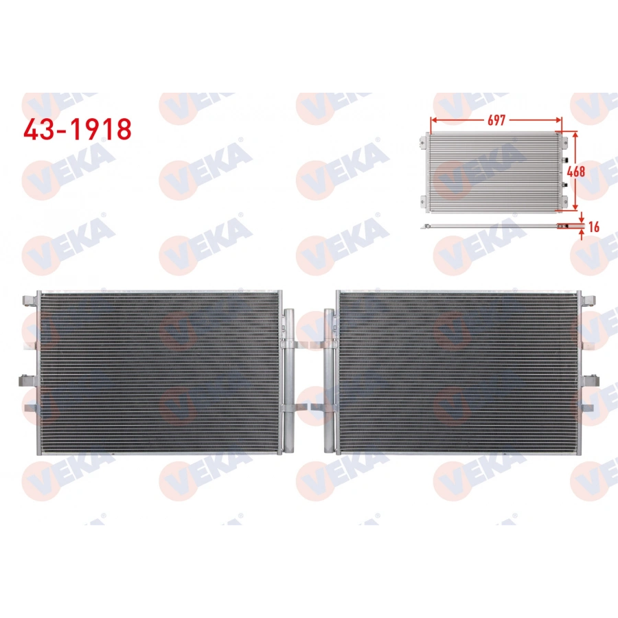 KLIMA RADYATORU FORD TRANSIT, CUSTOM V362, V363 2.0 EcoBlue, 2.2 TDCI 2012-2023 M-T