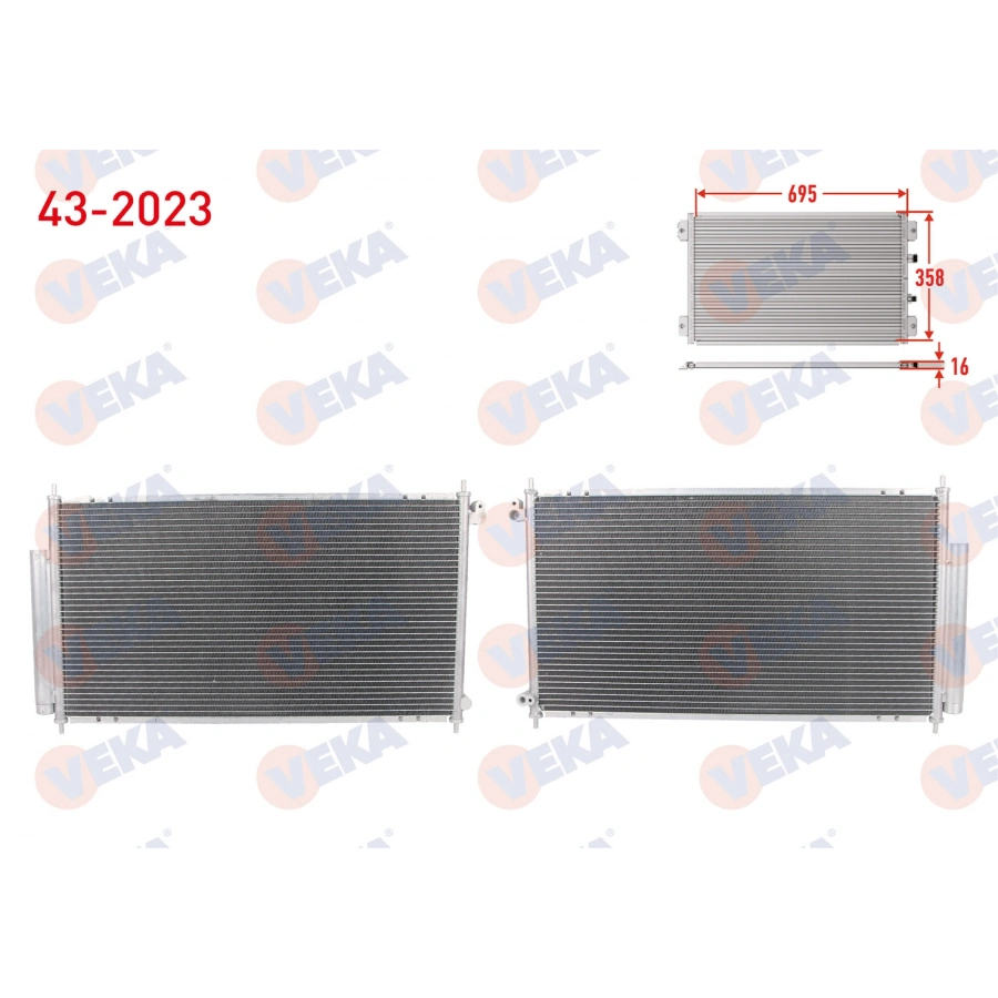 KLIMA RADYATORU HONDA ACCORD VII (CL) 2.0 16v 2003-2008