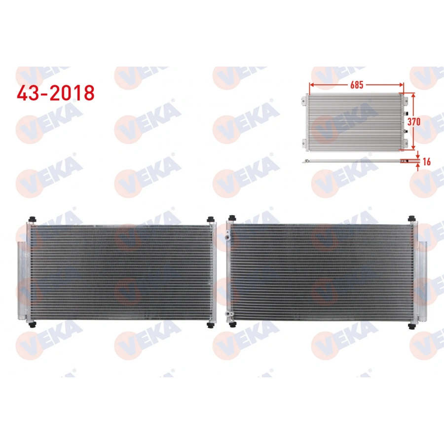 KLIMA RADYATORU HONDA CIVIC IX 1.6i 2012-2016