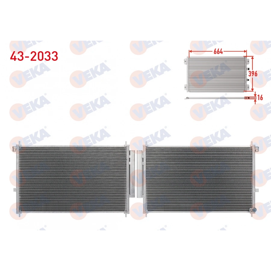 KLIMA RADYATORU HONDA CR-V 2013- / 1.6 i-DTEC, 2.0 AWD, 2.0 i-VTEC, 2.2 i-DTEC