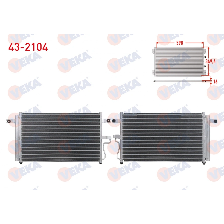 KLIMA RADYATORU HYUNDAI ACCENT ADMIRE 1.5 CRDI -1.6 AT 2003-2006 / ACCENT MILENIUM 1.5 A-T 2000-2003