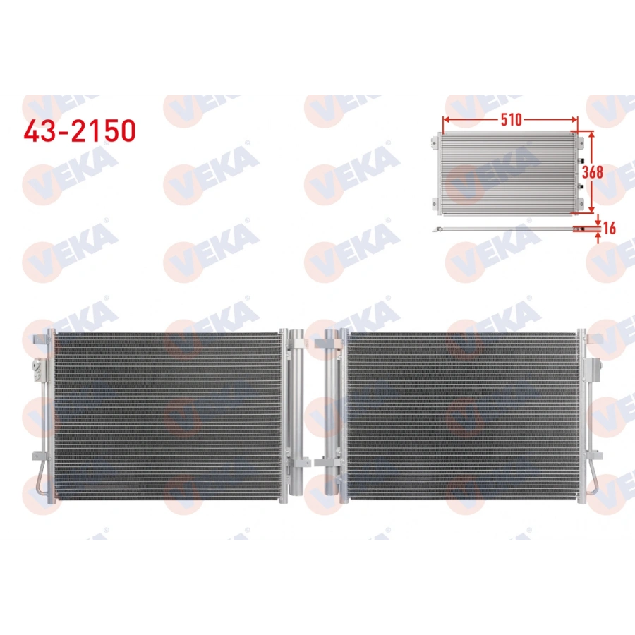 KLIMA RADYATORU HYUNDAI i20 III 1.2 2020- / BAYON 1.2 2021-