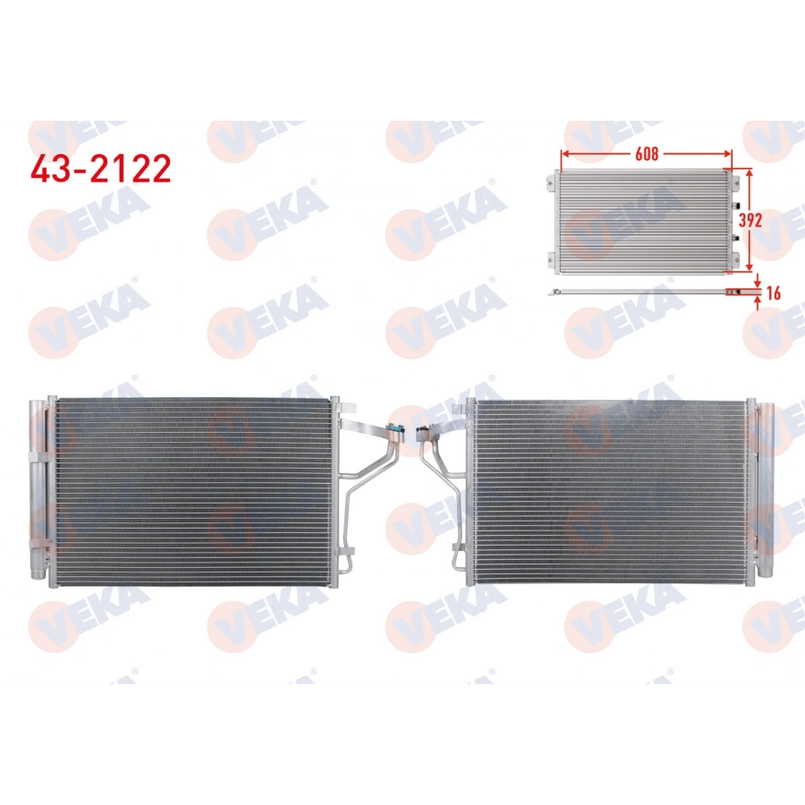 KLIMA RADYATORU HYUNDAI I30 (GD) 1.4 - 1.6 2011-2016/ ELANTRA V 1.6 2011-2015-/ KIA CERATO III 1.6 MPI 2013-/ CEED 1.4 CVVT - 1.4 MPI - 1.6 GDI 2012-2018