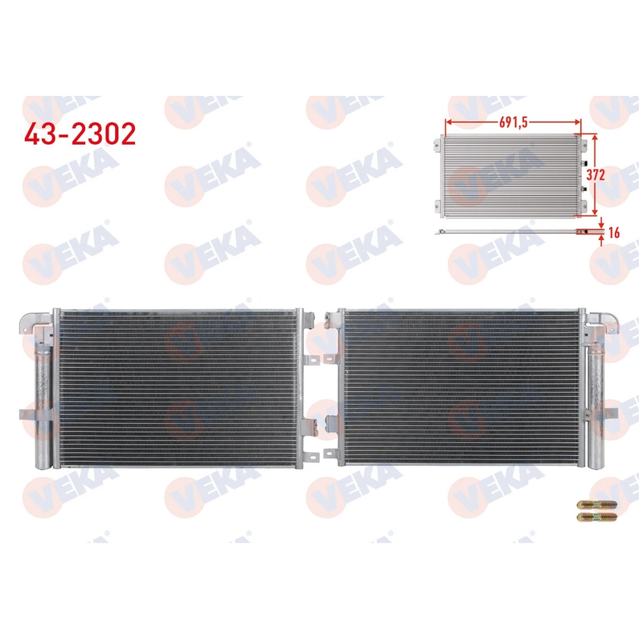 KLIMA RADYATORU JAGUAR XF 2.0 - 2.2 D - 2.7 D - 3.0 D 2008- / S TYPE 2.7 D 1999-2009