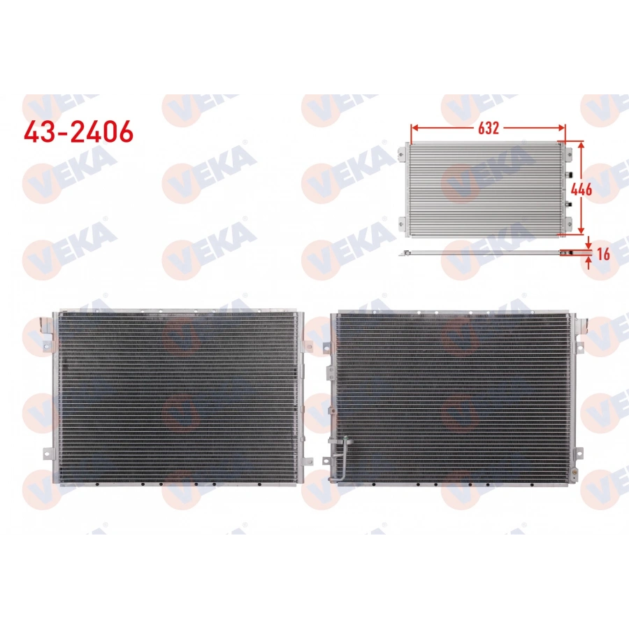 KLIMA RADYATORU KIA SORENTO I (JC) 2.5 CRDI A-T 2002-2006
