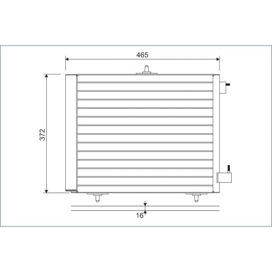 KLİMA RADYATÖRÜ KURUTUCU İLE BERLINGO PARTNER 08 C4 04 307 00 1.4 16V1.6 16V 2.0 16V 568×361x12