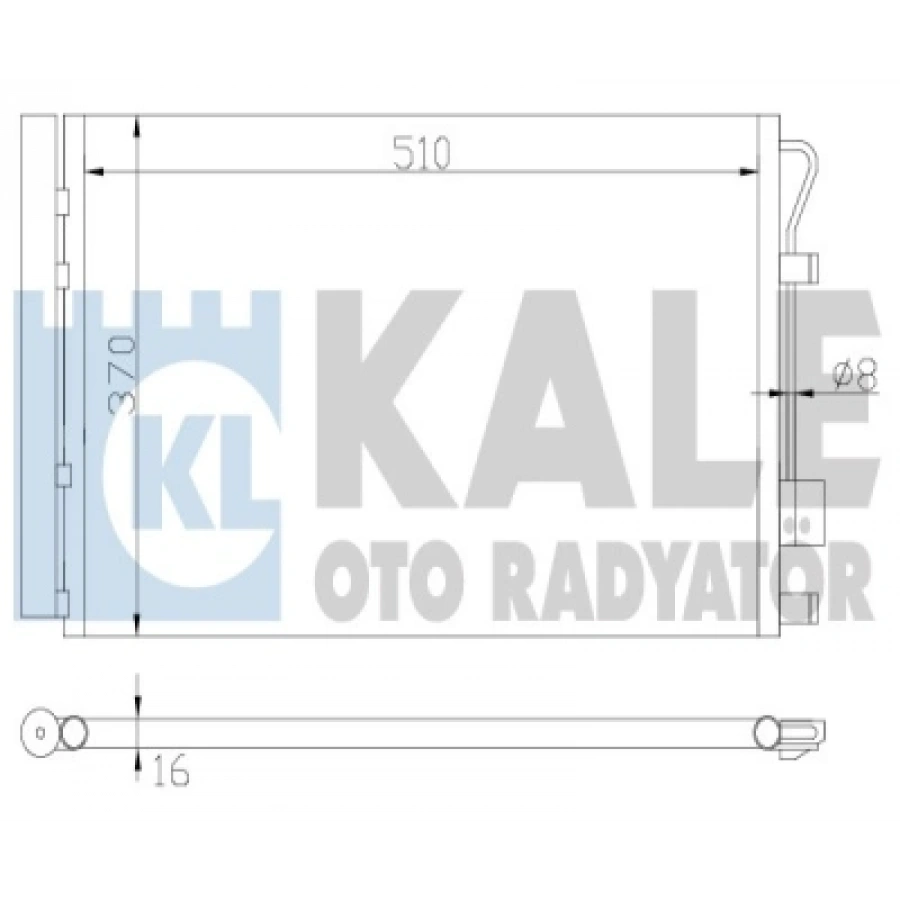 KLIMA RADYATÖRÜ KURUTUCU ILE BRAZING 512X377,4X16 ACCENT BLUE/RIO 1,4 BENZIN 2011-