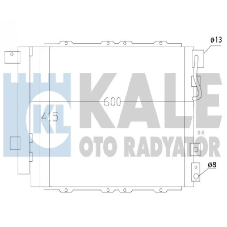 KLIMA RADYATÖRÜ KURUTUCU ILE BRAZING 558X418X16 SORENTO V6 BENZIN 2002-