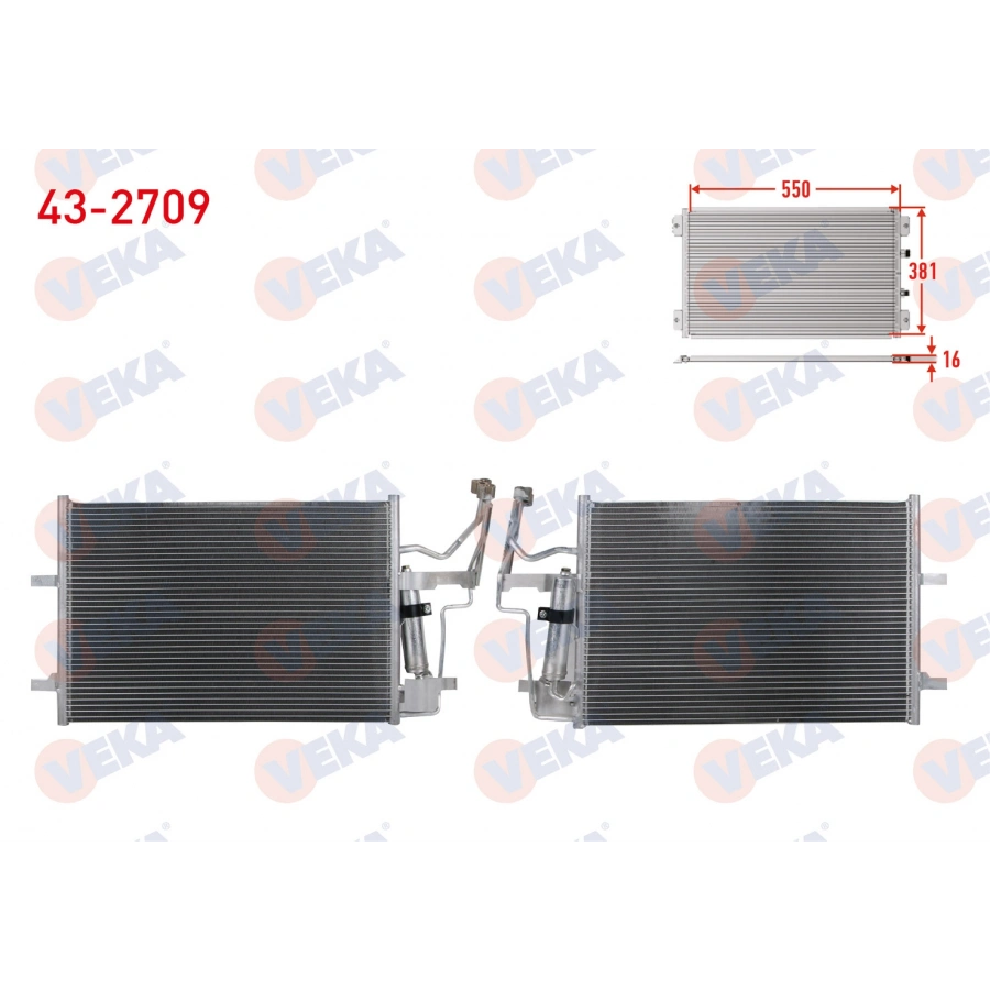 KLIMA RADYATORU MAZDA 3 (BK12,BK14) (BL) 1.4i 2003-2009