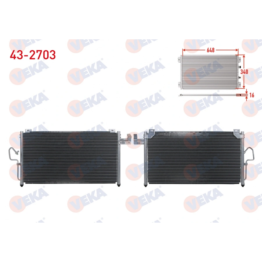 KLIMA RADYATORU MAZDA 323 VI (BJ) 1.5i 16v M-T 1998-2004