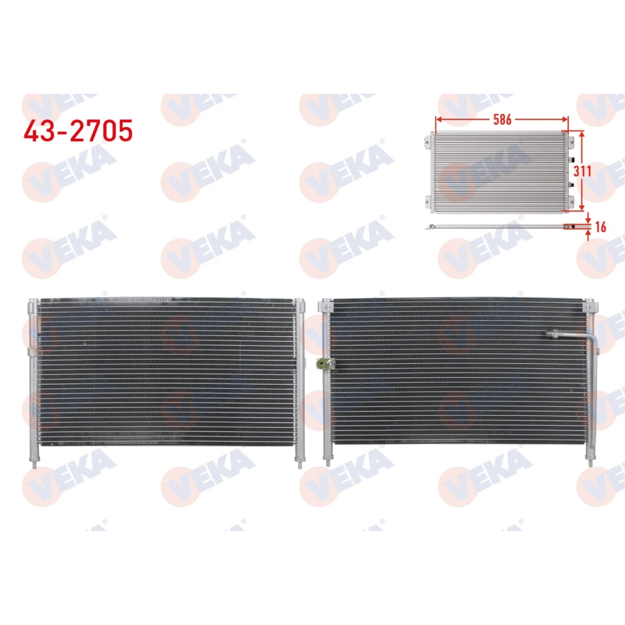 KLIMA RADYATORU MAZDA 626 IV (GE) 1.8i 1992-1997