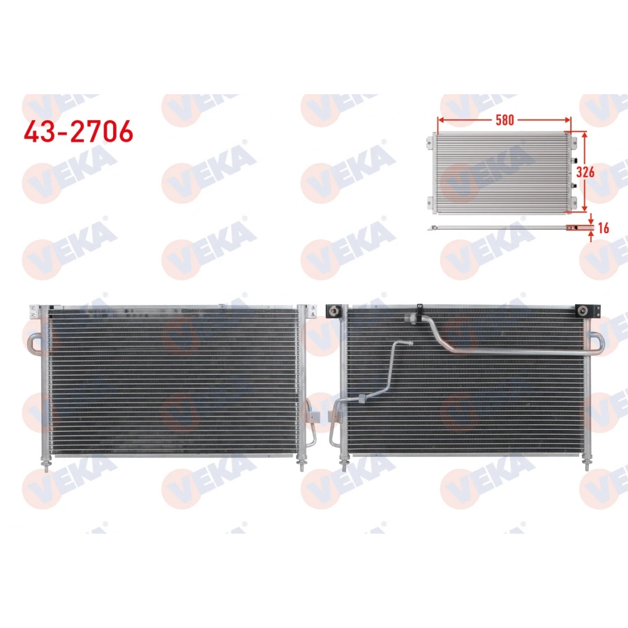 KLIMA RADYATORU MAZDA 626 IV (GE) 2.0i 1992-1997