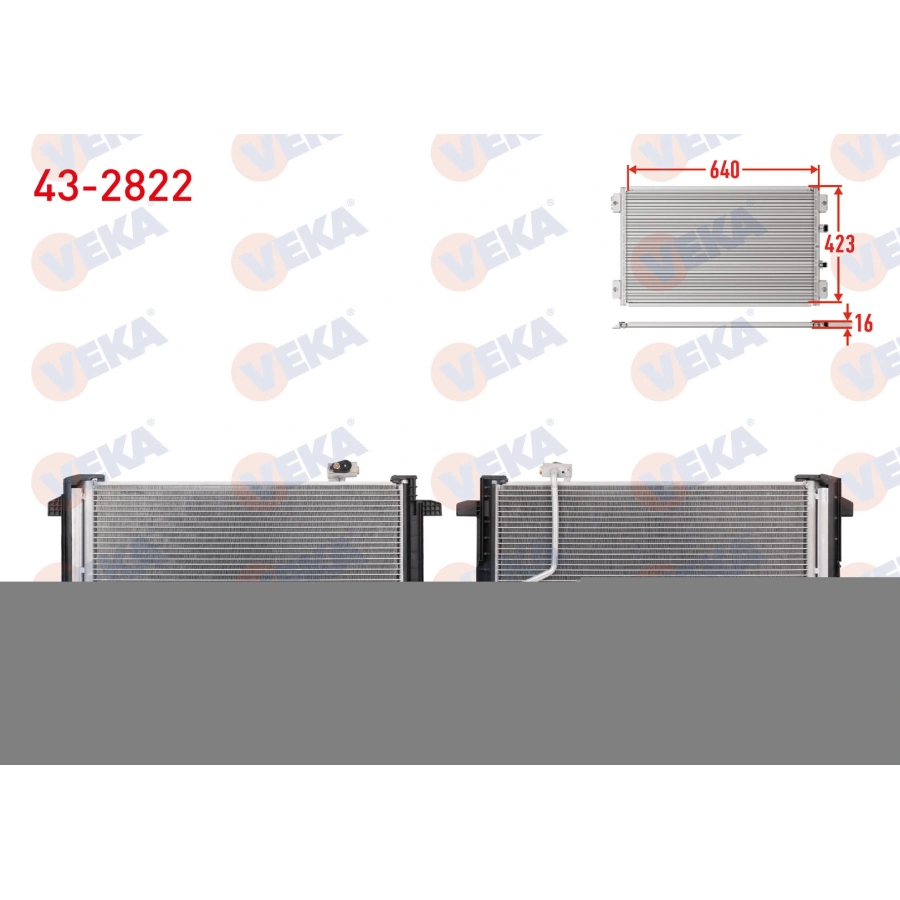 KLIMA RADYATORU MERCEDES C CLASS (W204) C 180 2007-2014