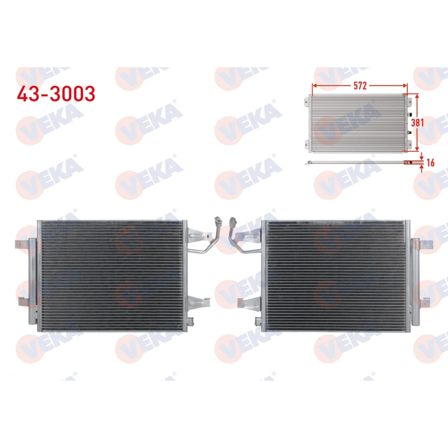 KLIMA RADYATORU MITSUBISHI COLT VI (Z3_A,Z2_A) 1.1 M-T 2002-2012