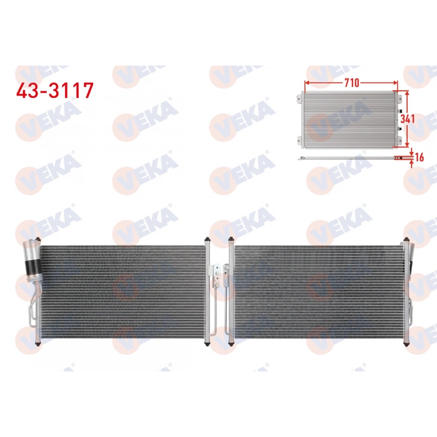 KLIMA RADYATORU NISSAN ALMERA 1.5, 1.6 2006-