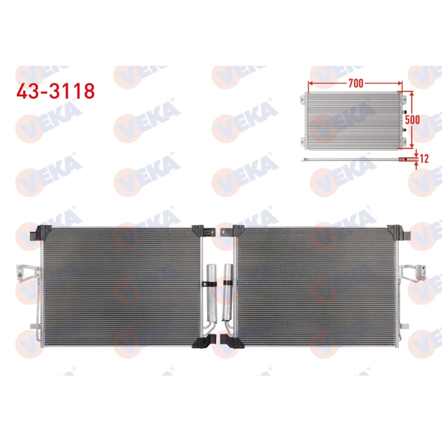 KLIMA RADYATORU NISSAN NAVARA (NP300 DP23) 2.3 dCi 2015-