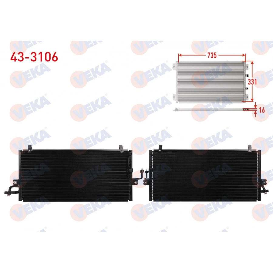 KLIMA RADYATORU NISSAN PRIMERA (P11) 1.6i 16v 1996-2001