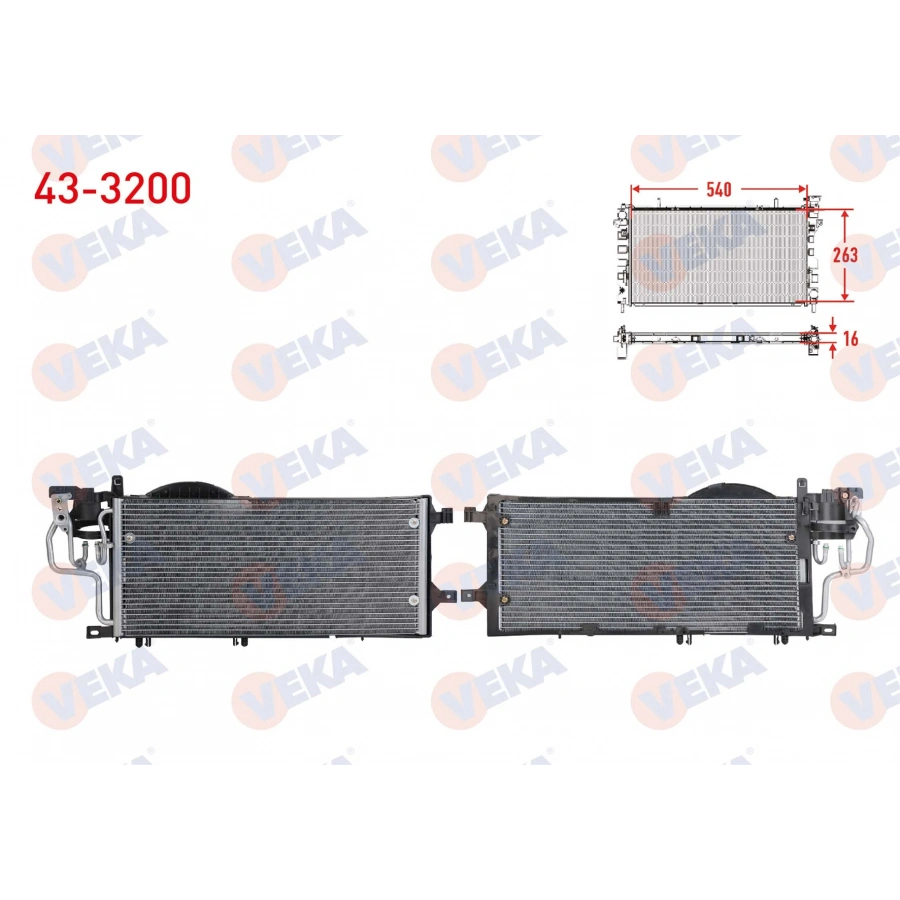 KLIMA RADYATORU OPEL CORSA C 1.3 CDTI M-T 2000-2006