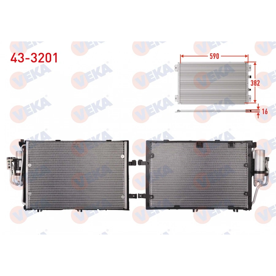 KLIMA RADYATORU OPEL CORSA C 1.4 M-T 2001-2006