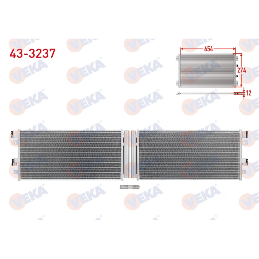 KLIMA RADYATORU OPEL CORSA E 1.0, 1.3 CDTi, 1.4 2014-