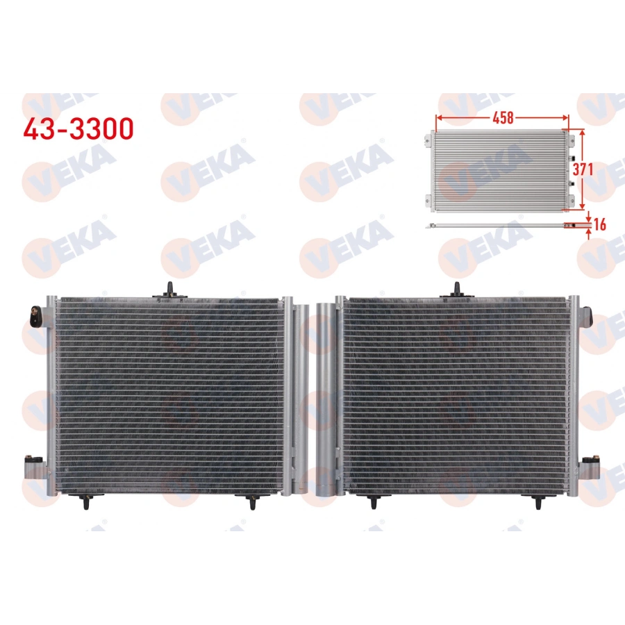 KLIMA RADYATORU PEUGEOT 207 (WA,WC) 1.4i UC BACAKLI 2006-2012