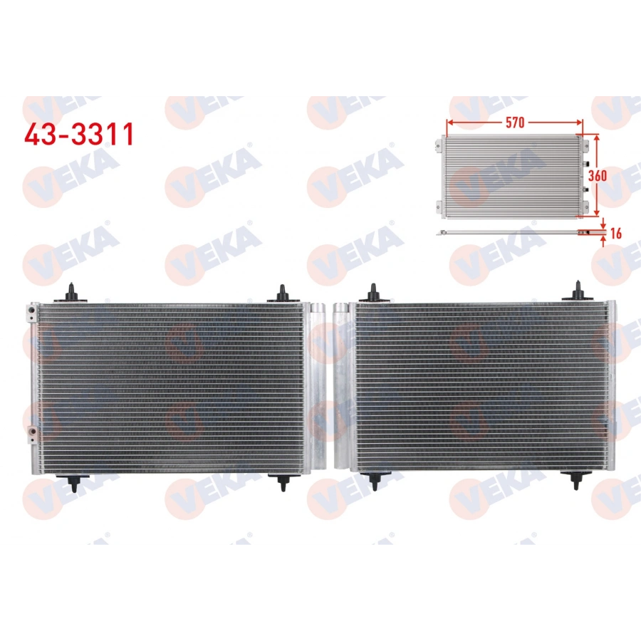 KLIMA RADYATORU PEUGEOT 307 (3A/C) 1.4 HDI 2000-2007