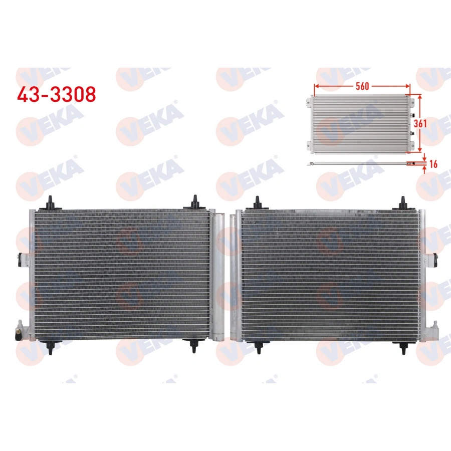 KLIMA RADYATORU PEUGEOT PARTNER (5,5F) 1.9 D 1996-2008
