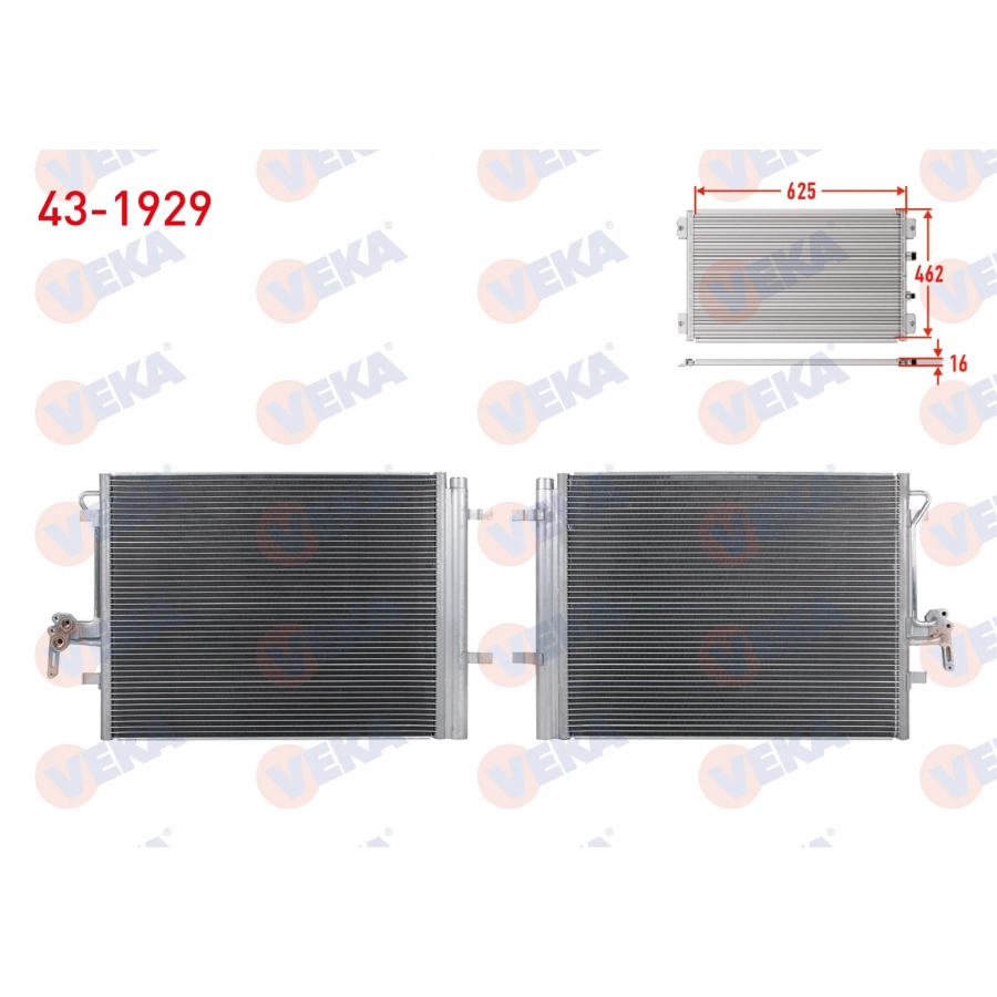 KLIMA RADYATORU RANGE ROVER EVOQUE L538 2.0 SI4 11-19/ FREELANDER 2 L359 2.2 D TD4 06-14/ S60 II 1.5 T3 15-19/ S80 II 1.6 T4, 2.5 T 06-14 / XC60 I 2.0 T, 2.0 D3, D4, 2.4 D 07-17/ XC70 II 2.4 D5 13-16