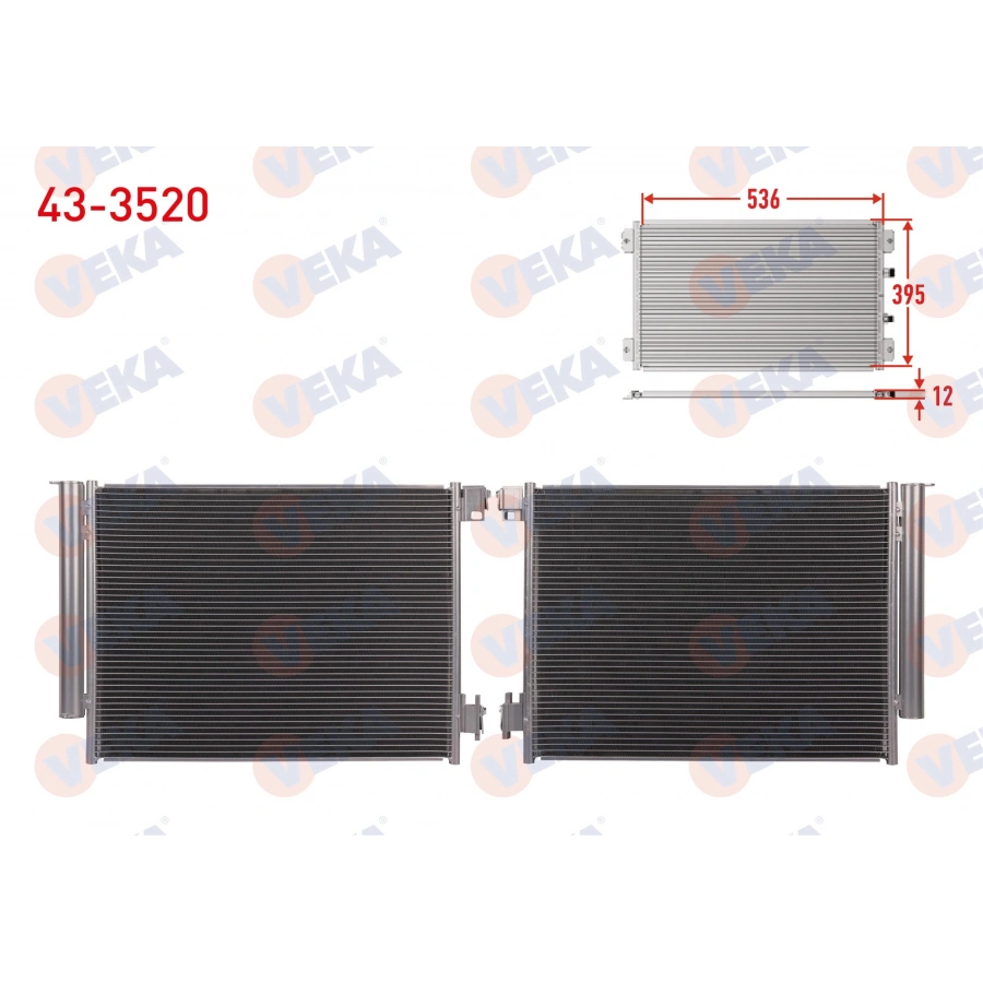 KLIMA RADYATORU RENAULT CLIO V, 5.5 1.0 TCe - 1.3 TCe - 1.5 BlueDCI 2019-2024 / CAPTUR II 1.0 TCe - 1.3 TCe - 1.5 DCI 2020- / NISSAN MICRA V (K14) 1.0 2016-/ JUKE (F16) 1.0 2020-