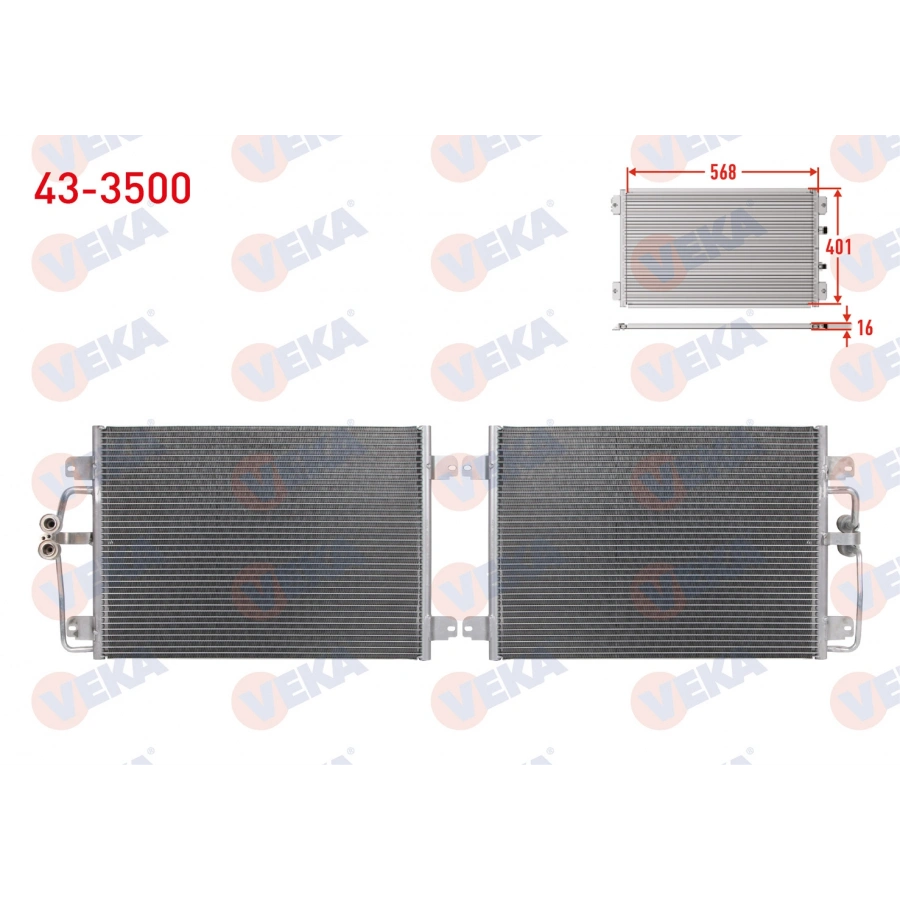 KLIMA RADYATORU RENAULT MEGANE I (BA0/1) 1.4i 16v A-T/M-T 1996-2003