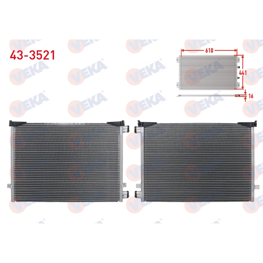 KLIMA RADYATORU RENAULT TRAFIC II (FL) 2.0 DCI (DELIK CAPI 15,5 mm) 2006-2014