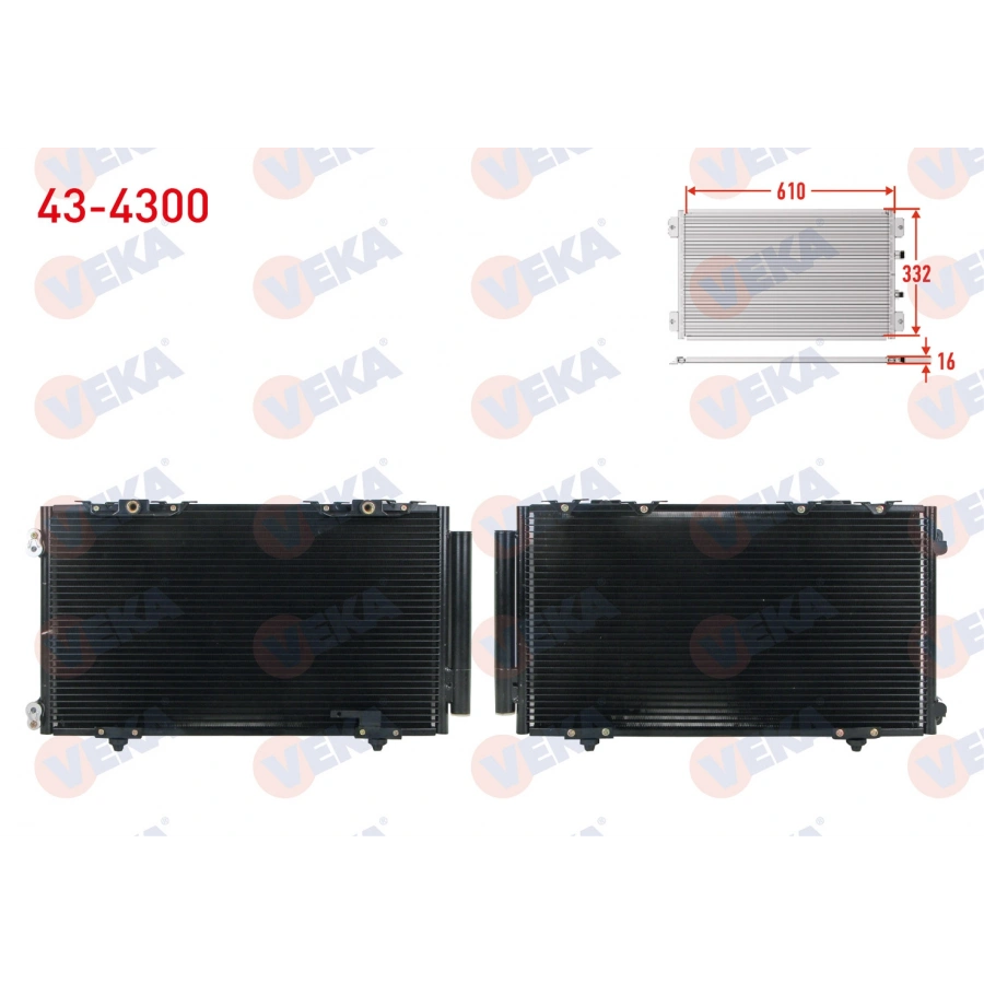KLIMA RADYATORU TOYOTA AVENSIS (T22) 2.0i A-T/M-T 1997-2003
