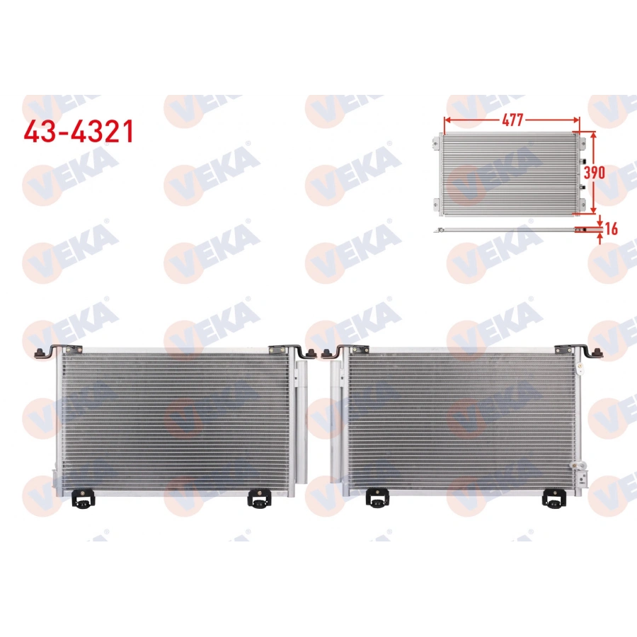 KLIMA RADYATORU TOYOTA AVENSIS (T25) 2.0 2003-2008