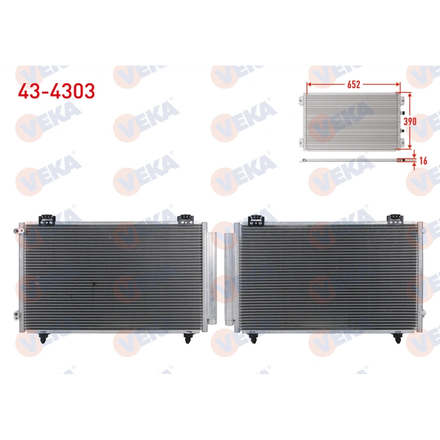 KLIMA RADYATORU TOYOTA COROLLA (_E12_) 1.4 VVT-I A-T/M-T 2002-2007