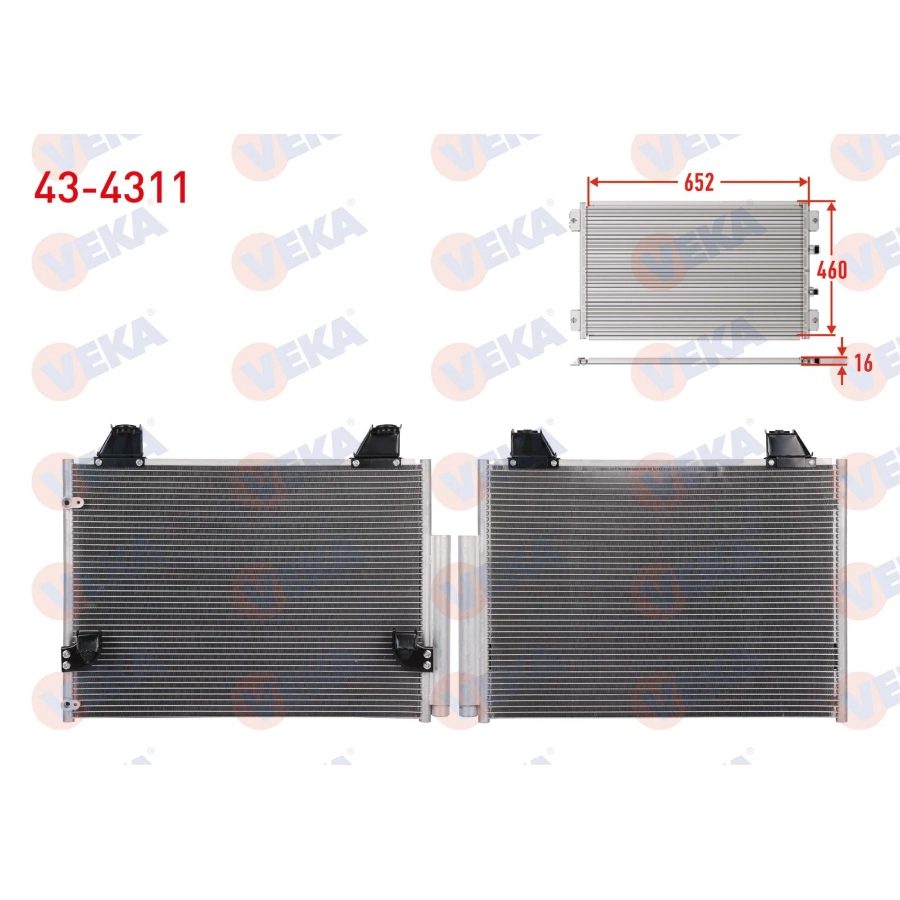 KLIMA RADYATORU TOYOTA HI-LUX PICK UP (TGN1_, GGN2_, GGN1_, KUN2_, KUN1_) 2.5 D-4D 2005-2011