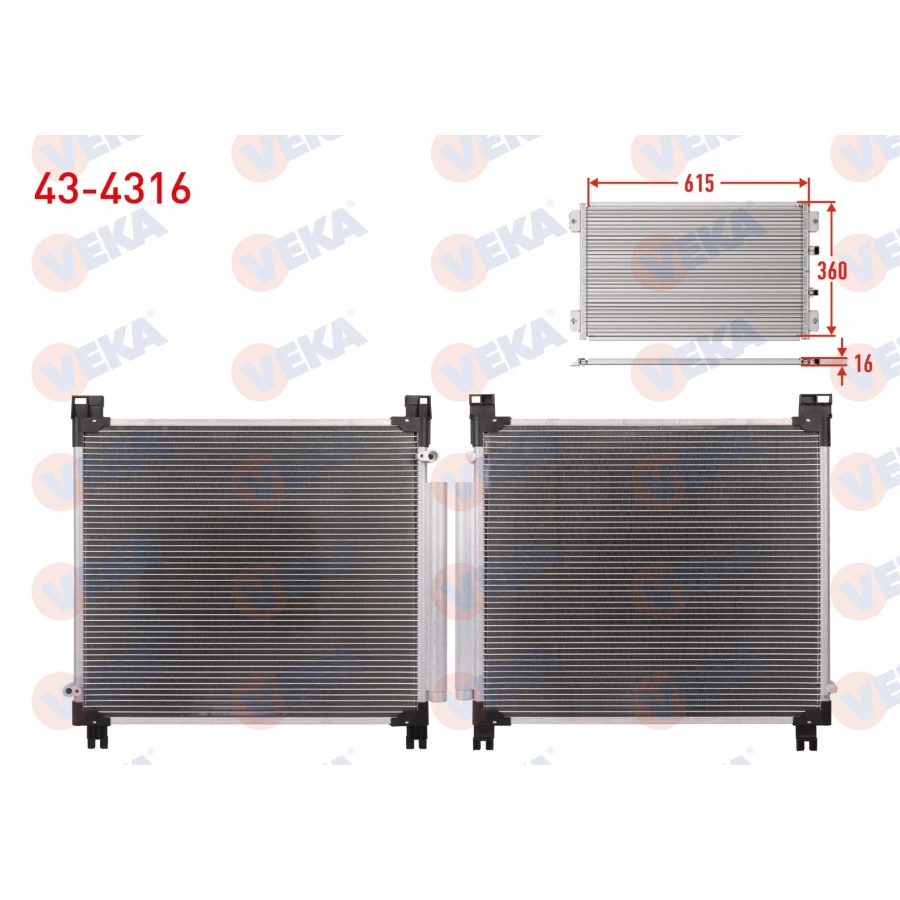 KLIMA RADYATORU TOYOTA HI-LUX VIII REVO PICK UP (GUN1_,GUN13_) 2.4 D 2015-